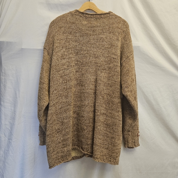 Heirloom Collectibles Womens Plus Cardigan 22/24 Fall Autumn Teacher Knit Vtg - Picture 2 of 13